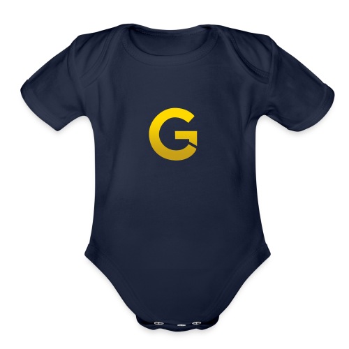 Goldencami s Gold G - Organic Short Sleeve Baby Bodysuit