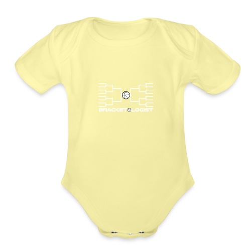 Bracketologist basketball - Organic Short Sleeve Baby Bodysuit