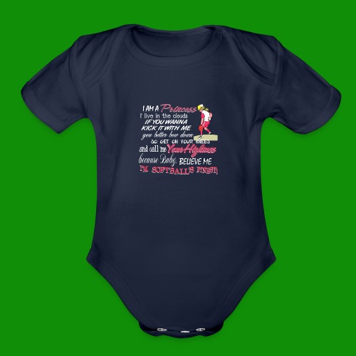Softballs Finest - Organic Short Sleeve Baby Bodysuit