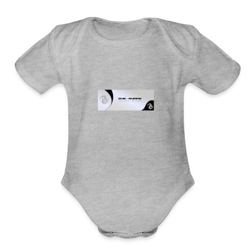 gnjmediatshirt transparent - Organic Short Sleeve Baby Bodysuit