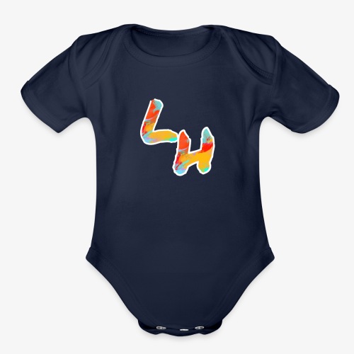 Los Hermanos Logo - Organic Short Sleeve Baby Bodysuit
