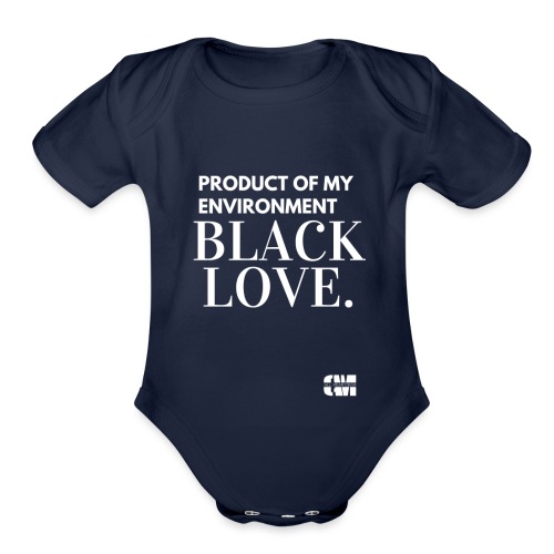 Black Love - Organic Short Sleeve Baby Bodysuit