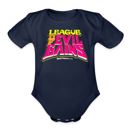 League of Evil Gains - Organic Short Sleeve Baby Bodysuit