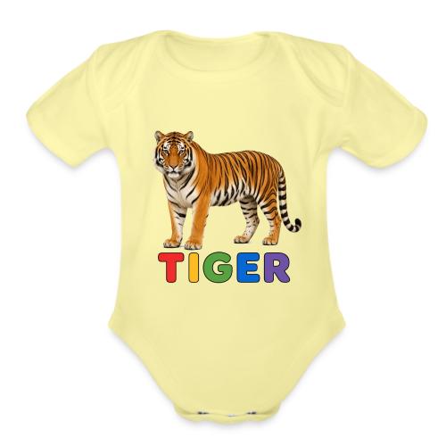 Tiger - Organic Short Sleeve Baby Bodysuit