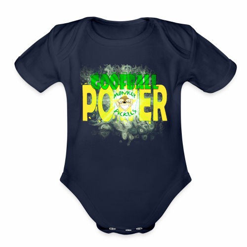 Goofball Power - Organic Short Sleeve Baby Bodysuit