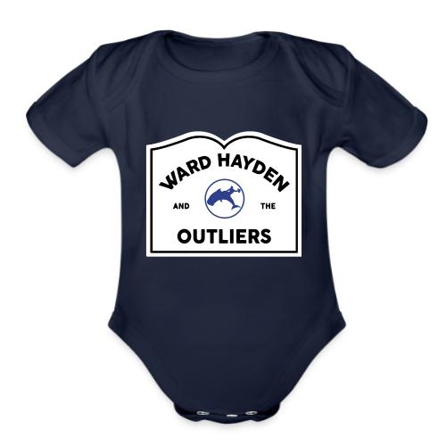 Ward Hayden & The Outliers - Town Sign Logo - Organic Short Sleeve Baby Bodysuit