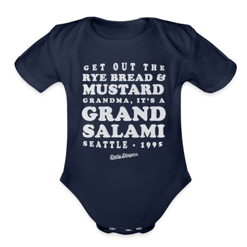 It's Grand Salami Time - Organic Short Sleeve Baby Bodysuit