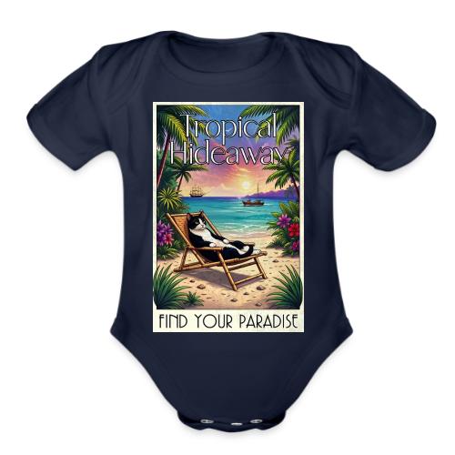 Tropical Hideaway - Organic Short Sleeve Baby Bodysuit