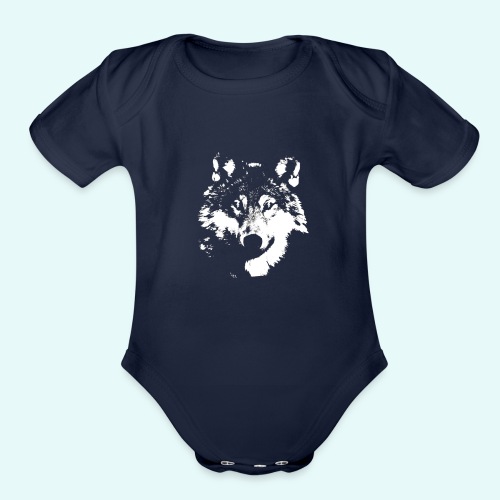 INVISIBLE WOLF - Organic Short Sleeve Baby Bodysuit