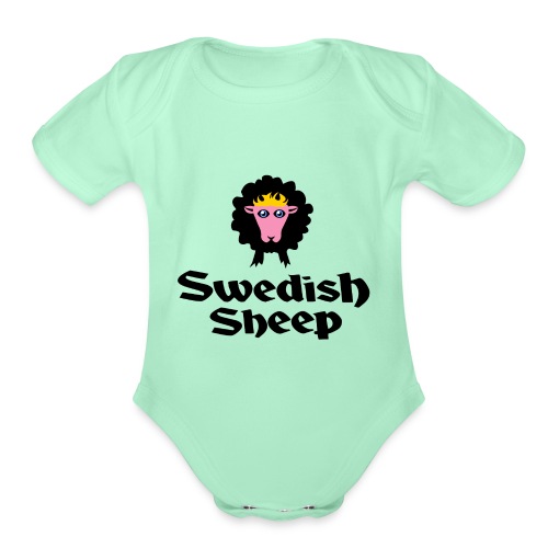 SWEDISH SHEEP - Organic Short Sleeve Baby Bodysuit