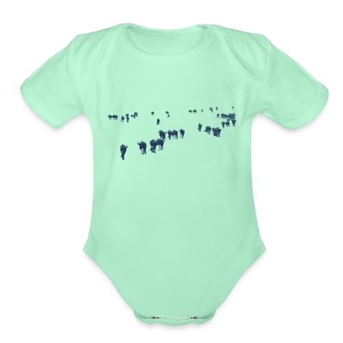 Something Gnu - Organic Short Sleeve Baby Bodysuit