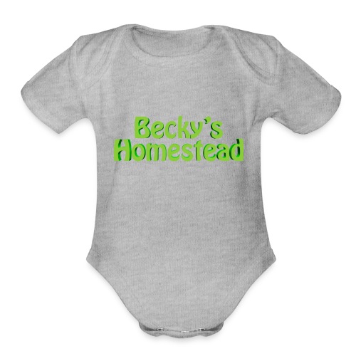 Becky's Homestead - Organic Short Sleeve Baby Bodysuit