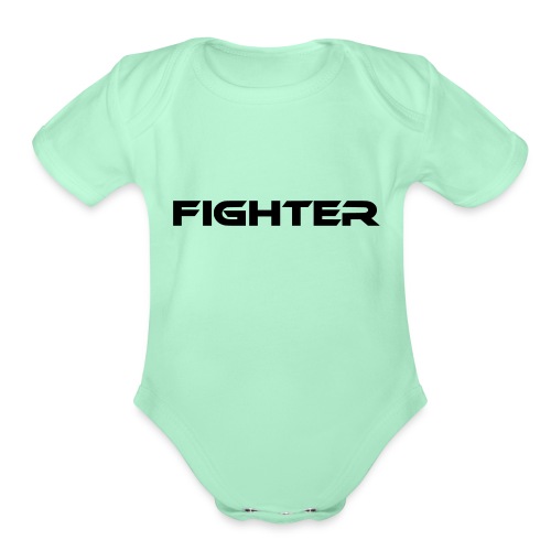 fighter - Organic Short Sleeve Baby Bodysuit