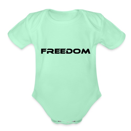 freedom - Organic Short Sleeve Baby Bodysuit