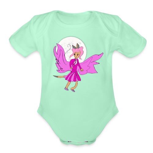 Luna Wings - Organic Short Sleeve Baby Bodysuit