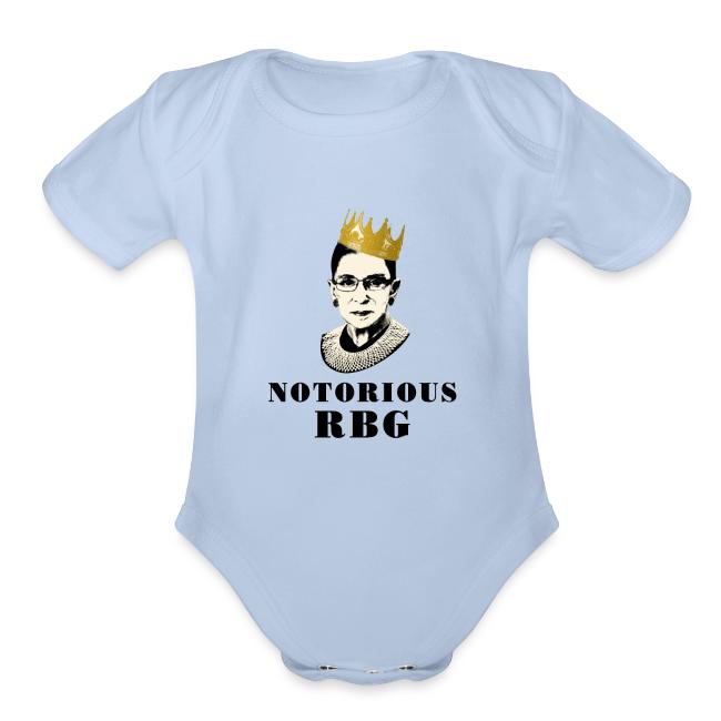 Notorious Rbg Organic Short Sleeve Baby Bodysuit