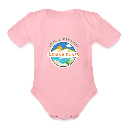 Love & Protect the Indiana Dunes - Organic Short Sleeve Baby Bodysuit