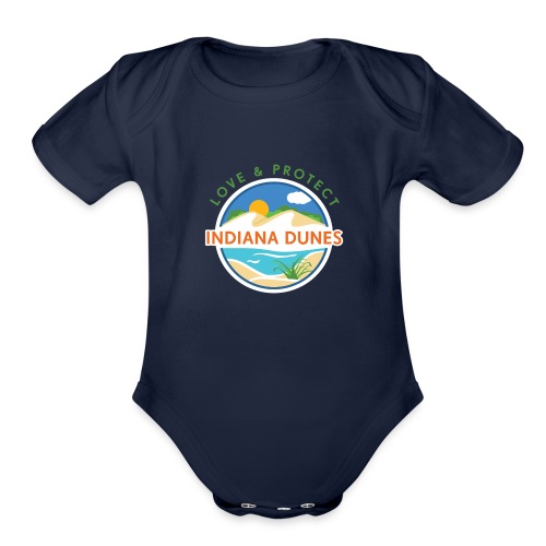 Love & Protect the Indiana Dunes - Organic Short Sleeve Baby Bodysuit