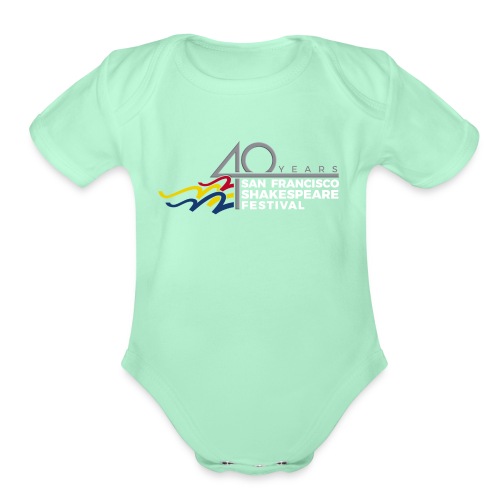 SFSF 40th Anniversary Logo - Organic Short Sleeve Baby Bodysuit