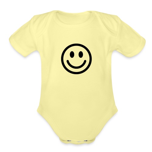 smile dude t-shirt kids 4-6 - Organic Short Sleeve Baby Bodysuit