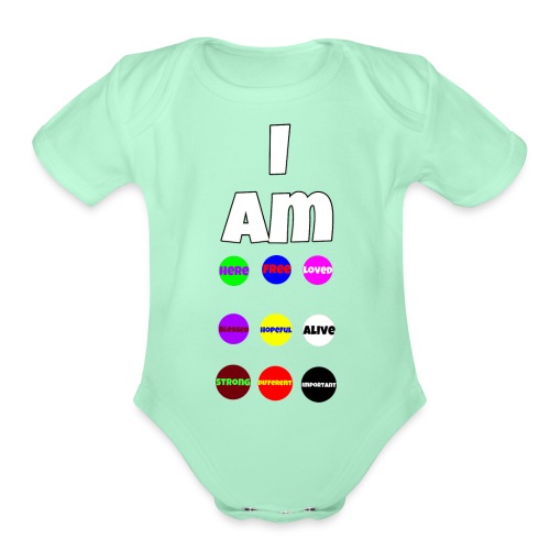 I AM... - Organic Short Sleeve Baby Bodysuit