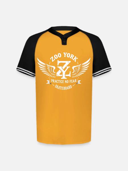 Zoo York Wings - Augusta Sportswear Men's Cutter Henley Jersey - gold/black