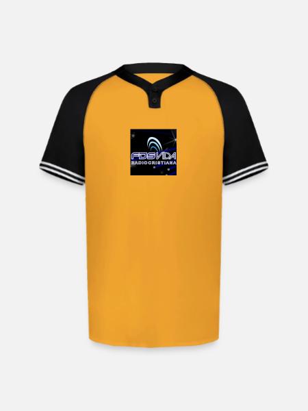 Vida Radio Cristiana Neon Logo - Augusta Sportswear Men's Cutter Henley Jersey - gold/black