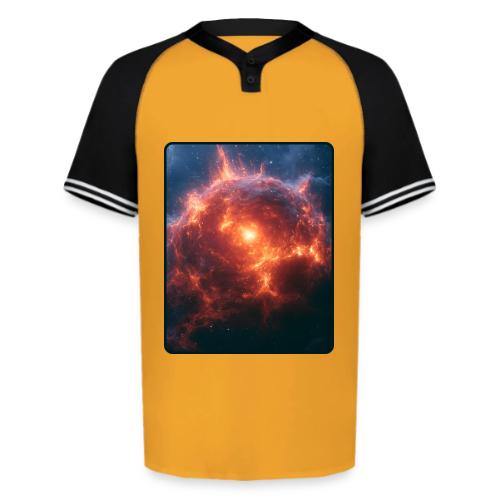 Exploding Supernova Space Art - Augusta Sportswear Men's Cutter Henley Jersey