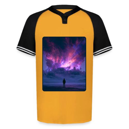Cosmic Supernova Night Design - Augusta Sportswear Men's Cutter Henley Jersey