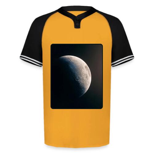 Crescent Moon Celestial Artwork - Augusta Sportswear Men's Cutter Henley Jersey