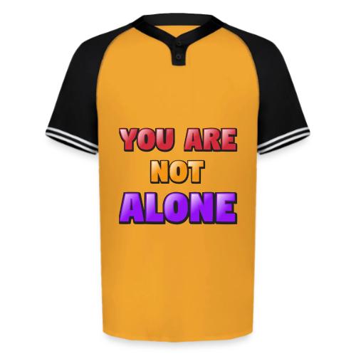 You Are Not Alone – Inspirational Word Art - Augusta Sportswear Men's Cutter Henley Jersey