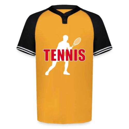 Red Court Tennis - Augusta Sportswear Men's Cutter Henley Jersey