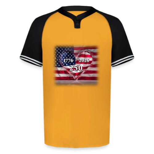 1776-2026 | 250 Years USA - Augusta Sportswear Men's Cutter Henley Jersey