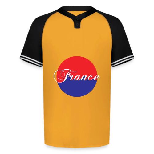 France Tricolore Circle - Augusta Sportswear Men's Cutter Henley Jersey