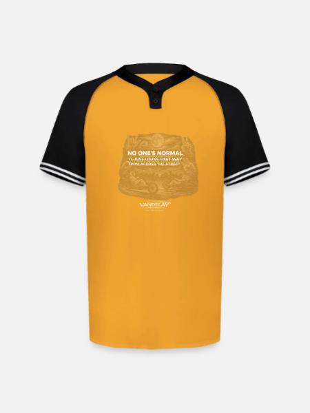 No One's Normal - Augusta Sportswear Men's Cutter Henley Jersey - gold/black