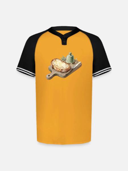 Toast & Tea - Augusta Sportswear Men's Cutter Henley Jersey - gold/black