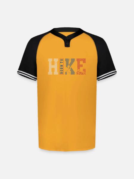 Tokyo Bold Rope Text Distressed - Augusta Sportswear Men's Cutter Henley Jersey - gold/black