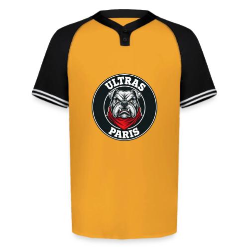 Ultras Paris Bulldog Football Fan Graphic - Augusta Sportswear Men's Cutter Henley Jersey