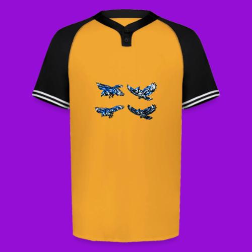 Silver Blue Jay Flight Stages - Augusta Sportswear Men's Cutter Henley Jersey