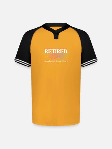 Unique Retirement Gift - Augusta Sportswear Men's Cutter Henley Jersey - gold/black