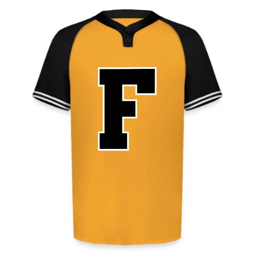 Varsity Letter F Athletic Monogram - Augusta Sportswear Men's Cutter Henley Jersey