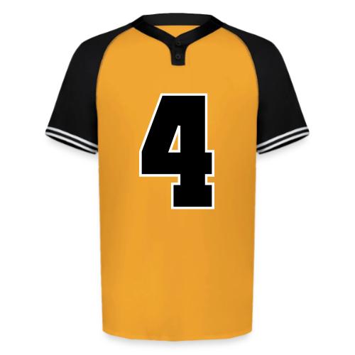 Varsity Number 4 College Style - Augusta Sportswear Men's Cutter Henley Jersey
