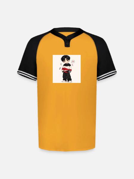 Marvellous charm - Augusta Sportswear Men's Cutter Henley Jersey - gold/black