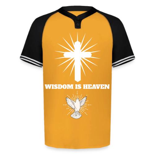 Wisdom is Heaven - Augusta Sportswear Men's Cutter Henley Jersey
