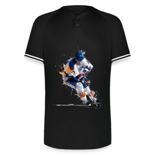 Hockey: Icy Streaks - Augusta Sportswear Men's Cutter Henley Jersey