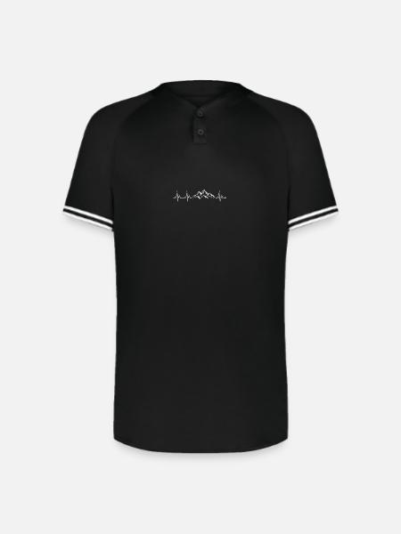 Mountain Beat Summit - Augusta Sportswear Men's Cutter Henley Jersey - black/white