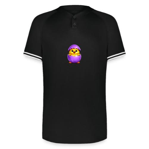 Easter Chick Purple - Augusta Sportswear Men's Cutter Henley Jersey