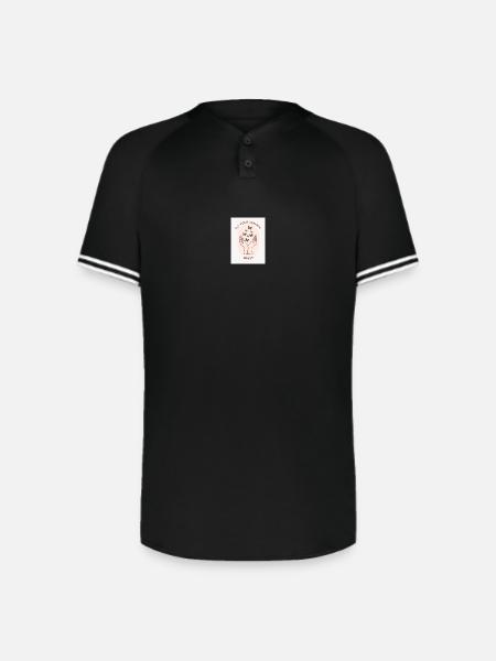 Fly of Dreams - Augusta Sportswear Men's Cutter Henley Jersey - black/white