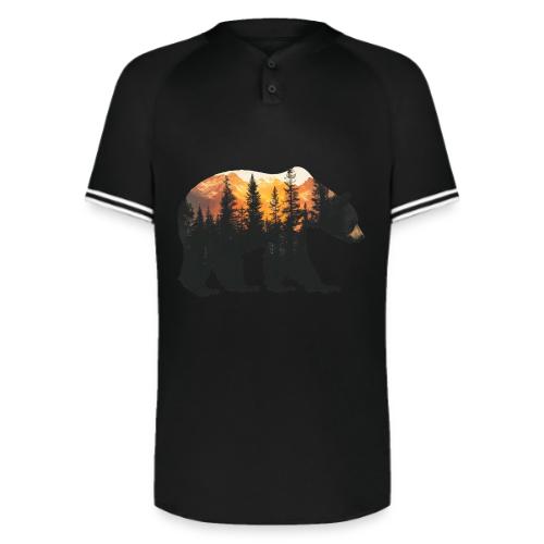 Bear: Sunset Guardian - Augusta Sportswear Men's Cutter Henley Jersey