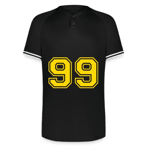 Number 99 in a classic athletic collegiate font - Augusta Sportswear Men's Cutter Henley Jersey